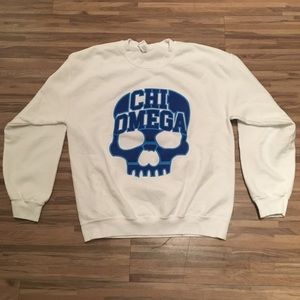 Chi Omega Skull Sweatshirt